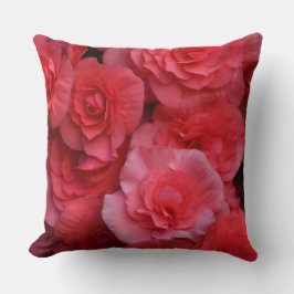 ラッシュダブルピンクベゴニア クッション