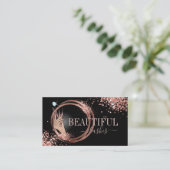 ラッシュテクシモダンニシャンの女性の手のキラキラしたブシ 名刺 (スタンド正面)