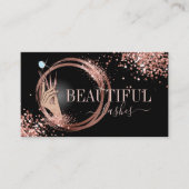 ラッシュテクシモダンニシャンの女性の手のキラキラしたブシ 名刺 (正面)