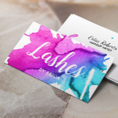 ラッシュテクニシャン水の色まつ毛の延長サロン 名刺