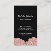 ラッシュディーバグリッター美しいスカルまつ毛エクステンション 名刺 (裏面)