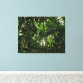 ラッシュネスのキャノピー@ Madeira Portugal 包まれた Canv キャンバスプリント (インサイチュ (ウッドフロア))