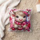 ラッシュバラハイランドカウバレンタイン クッション (ブランケット)