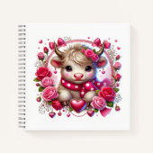 ラッシュバラハイランドカウバレンタイン ノートブック (正面)