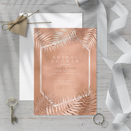 ラッシュパームリーフブライダルシャワーテラコッタID956