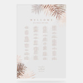 ラッシュパーム結婚リーフシーティングテラコッタ/W ID956 アクリルサイン (正面)