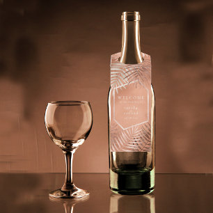 ラッシュパーム結婚リーフズウェルカムテラコッタID956 ボトルネックタグ