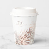 ラッシュパーム結婚リーフズテラコッタ/ホットID956 紙コップ (正面)