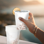 ラッシュパーム結婚リーフズテラコッタ/ホットID956 紙コップ