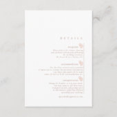 ラッシュパーム結婚リーフ詳細テラコッタID956 エンクロージャーカード (正面)