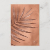 ラッシュパーム結婚リーフ詳細テラコッタID956 エンクロージャーカード (裏面)