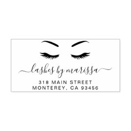 ラッシュビジネスシンプルミニマル差出人住所 セルフインキングスタンプ