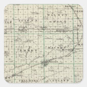 ラッシュビルのマクドナー郡の地図 スクエアシール (正面)