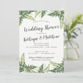 ラッシュファーントロピカルカップルウェディングシャワー 招待状 (スタンド正面)