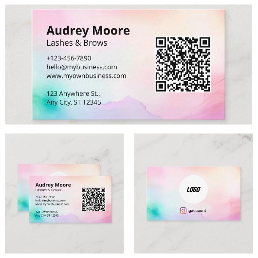 ラッシュブエレガントラッシュテックまつ毛 名刺