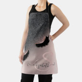 ラッシュブフェイクラックグリッターグラデーションバラ金ゴールド エプロン (インサイチュ)