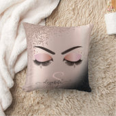 ラッシュブフェイクラックバラ金ゴールドグリッターダイヤモンド クッション (ブランケット)