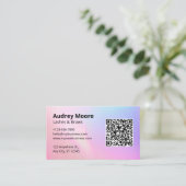 ラッシュブローズプロフェッショナルラッシュテック 名刺 (スタンド正面)