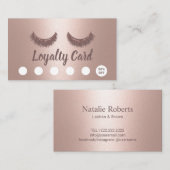 ラッシュブローズメイクアップアーティストバラ金ゴールドロイヤリティ ロイヤリティカード (正面/裏面)