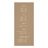 ラッシュブローバービジネス価格ガイド美しいサロン ラックカード (裏面)