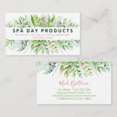 ラッシュブーケDIY手作りスパバススキンケア 名刺 (正面/裏面)