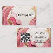 ラッシュヘア&メイクアップ 名刺 (正面/裏面)