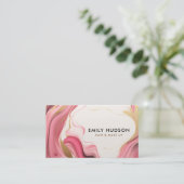 ラッシュヘア&メイクアップ 名刺 (スタンド正面)