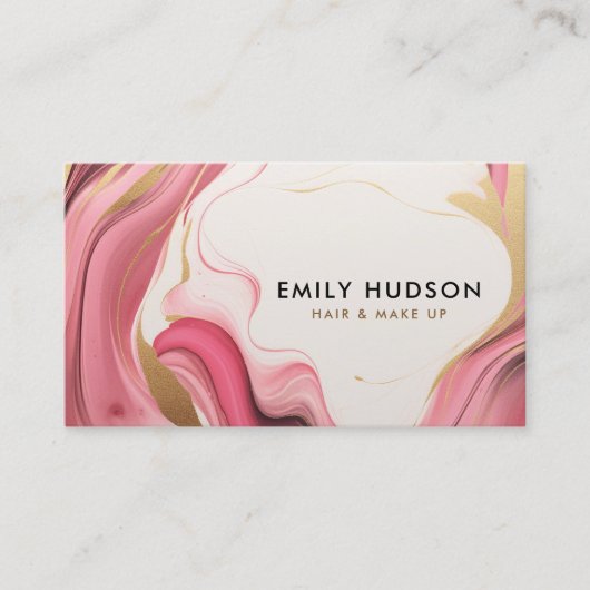 ラッシュヘア&メイクアップ 名刺 (正面)