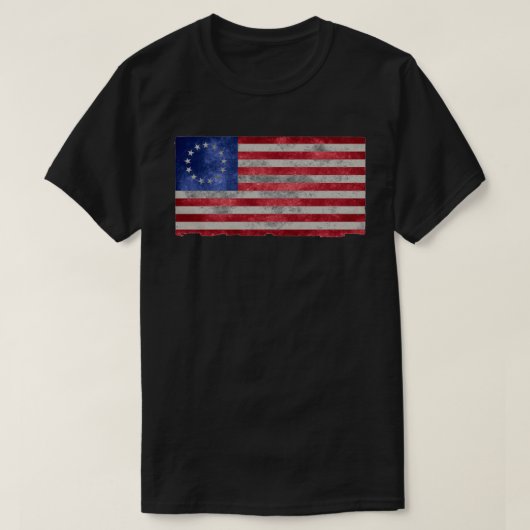ラッシュベツィーロスヴィンテージ1776ゴッドブレスアメリカ Tシャツ (デザイン正面)