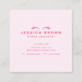 ラッシュミニマモダンリストピエレガントンク スクエア名刺 (裏面)