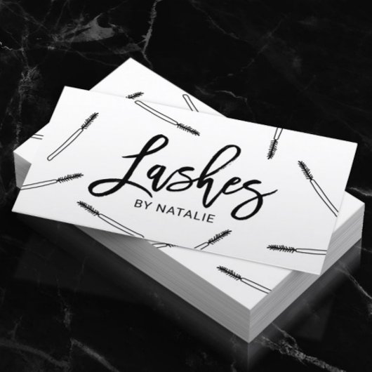 ラッシュメイクアップアーティストかわいいマスカラワンズサロン 名刺