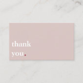 ラッシュメイクアップアーティストかわいいラッシュバーブロウズピンク 名刺 (正面)