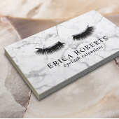 ラッシュメイクアップアーティストアイラッシュサロンホワイトマーブル 名刺