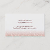 ラッシュメイクアップアーティストウィンクアイバラ金ゴールドグリッター 名刺 (裏面)