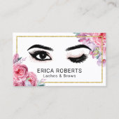 ラッシュメイクアップアーティストウィンクアイモダンフローラサロン 名刺 (正面)