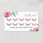 ラッシュメイクアップアーティストウォーターカラーフローラロイヤリティ ロイヤリティカード (正面)