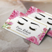 ラッシュメイクアップアーティストエレガントフローラ美しいサロン 名刺