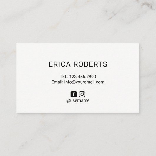 ラッシュメイクアップアーティストキュートスケッチ赤面ピンク 名刺 (裏面)