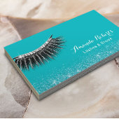 ラッシュメイクアップアーティストグラムグリッターまつ毛ティール（緑がかった色） 名刺
