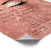 ラッシュメイクアップアーティストグリッター美しいバラスパーク ポスター (角)