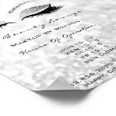 ラッシュメイクアップアーティストシルバー美しいサロングリッター ポスター (角)