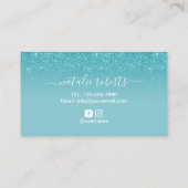 ラッシュメイクアップアーティストターコイズグラデーションロイヤリティパンチ ロイヤリティカード (裏面)