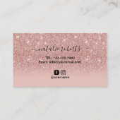 ラッシュメイクアップアーティストバラ金ゴールドグラデーションロイヤリティパンチ ロイヤリティカード (裏面)