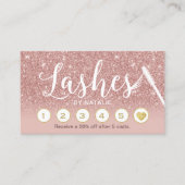 ラッシュメイクアップアーティストバラ金ゴールドグラデーションロイヤリティパンチ ロイヤリティカード (正面)