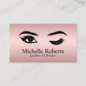 ラッシュメイクアップアーティストバラ金ゴールドサロンアポイントメント 予約カード (正面)