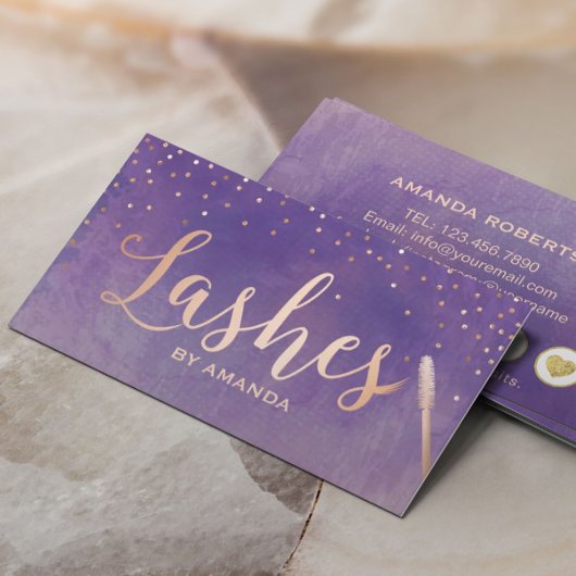 ラッシュメイクアップアーティストバラ金ゴールドパープルロイヤリティ ロイヤリティカード