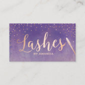 ラッシュメイクアップアーティストバラ金ゴールドパープルロイヤリティ ロイヤリティカード (正面)