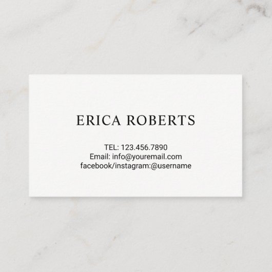 ラッシュメイクアップアーティストバラ金ゴールドマスカラブラシ 名刺 (裏面)