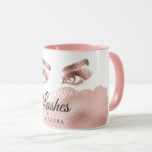 ラッシュメイクアップアーティストバラ金ゴールドマスカラブローズ マグカップ (正面右)