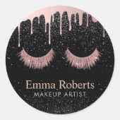 ラッシュメイクアップアーティストバラ金ゴールド滴下サロン ラウンドシール (正面)